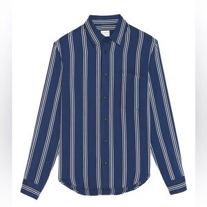 Sandro Striped Viscose Shirt